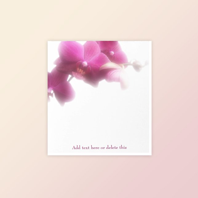 Élégant Bloc-notes floral orchidée rose (Créateur téléchargé)
