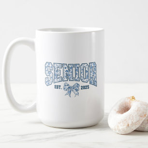 Elegant Blue Bow Chinoiserie Senior Class of 2025 Kaffeetasse