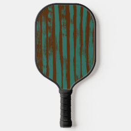 Elegant blue &brown abstract modern pattern pickleball schläger