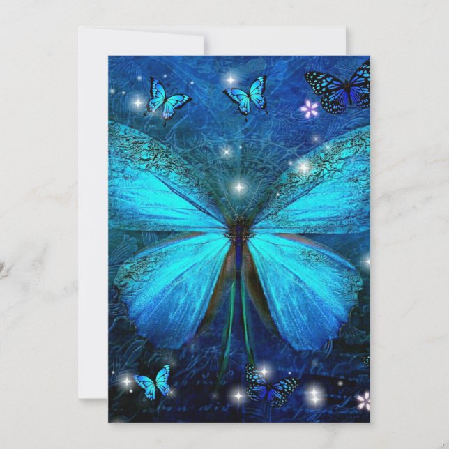 Elegant Blue Butterfly (Vorderseite)