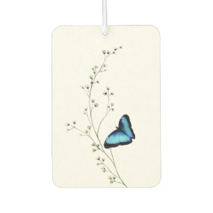 Elegant Blue Butterfly Autolufterfrischer