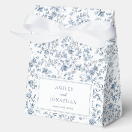Elegant Blue Chinoiserie Wedding Geschenkschachtel