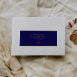 Elegant Blue Christmas Guest Address Labels<br><div class="desc">BEACHTE! Für ein 14"x14" Blatt beträgt jeder Aufkleber etwa 1, 8"x4, 6". Für ein 8"x8" Blatt beträgt jeder Aufkleber ungefähr 0, 8"x2, 6". Bitte beachten Sie, dass die Größe des Schriftartes ebenfalls entsprechend abnimmt. Koordiniert mit der "Chic Stylish Navy Blue & Gold Christmas Collection". Entdecken Sie das komplette passende Set,...</div>