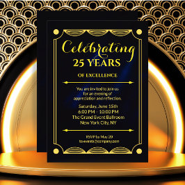 Elegant Blue Corporate Meilenstein Einladung Desig