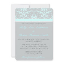 Elegant Blue Damask Hochzeiten