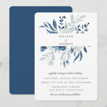 Elegant Blue Floral Bouquet Wedding