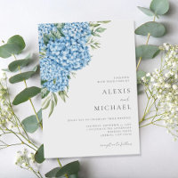 Elegant Blue Hydrangea Floral Wedding