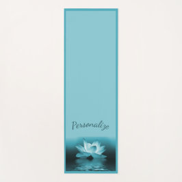 Elegant Blue Lotus Blume Zen Yoga Namaste Yogamatte