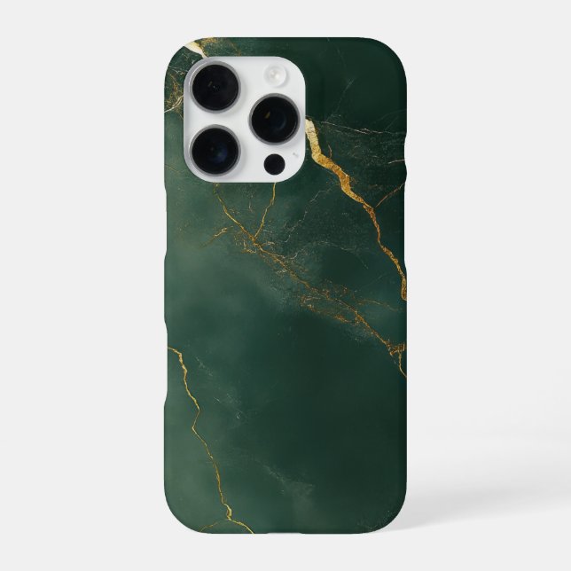 Elegant blue marble stone Phone Case iPhone 16 Pro Hülle (Rückseite)