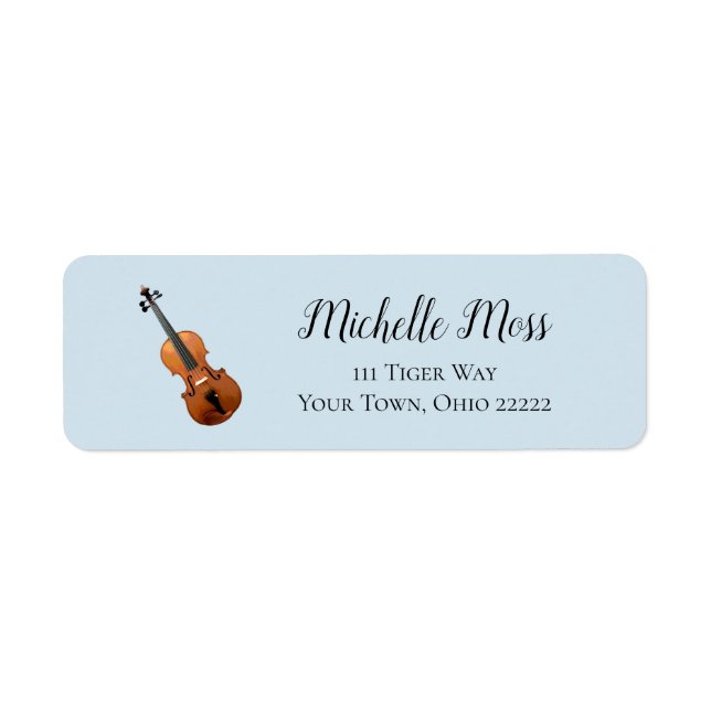 Elegant Blue Musical Violin Orchestra (Vorne)