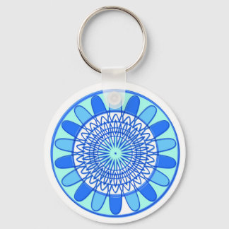 Elegant Blue Sparkle Jewel Design Schlüsselanhänger