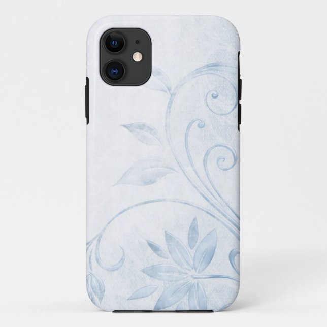 Elegant Blue Vintag Case-Mate iPhone Hülle (Rückseite)