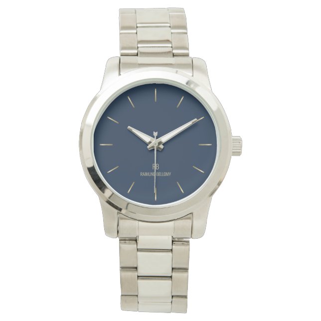 Elegant Blue Watch Armbanduhr (Vorderseite)
