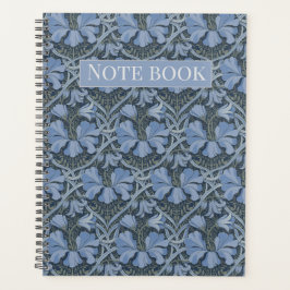 Elegant Blue Watercolor Floral Pattern Invitation Planer