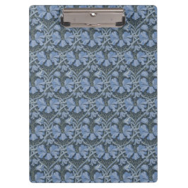 Elegant Blue Watercolor Floral Pattern Klemmbrett