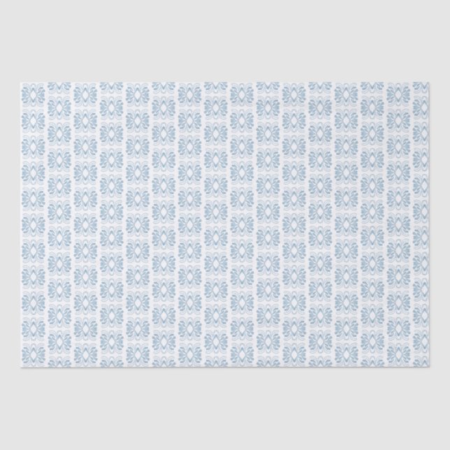 Elegant Blue White Jeden Anlaß Gift Seidenpapier (Vorderseite)