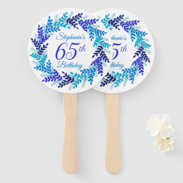 Elegant Blue Wreath 65. Fächer