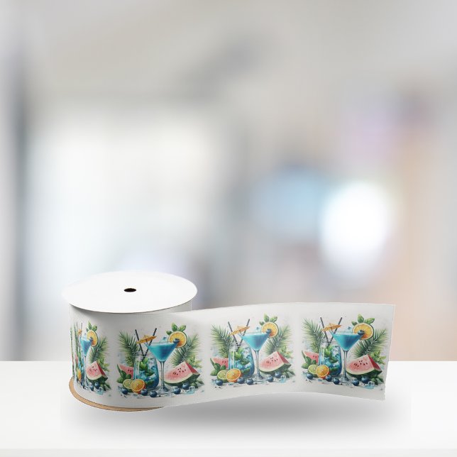 Elegant Blueberry Brunch 30. Geburtstagsfeier Satinband (Von Creator hochgeladen)