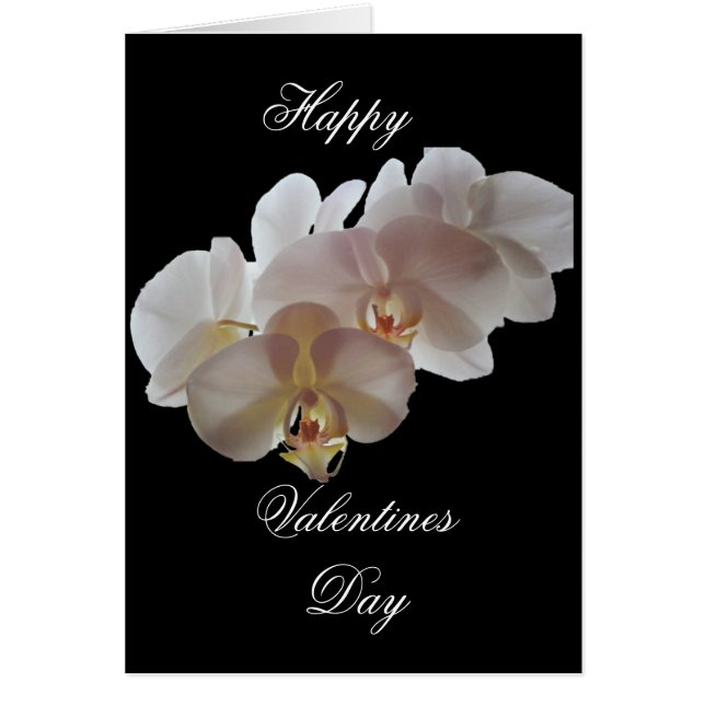 ELEGANT BLUME VALENTINE Karte (Vorne)
