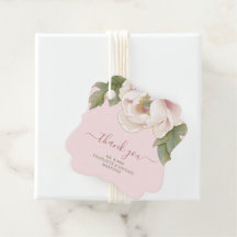 Elegant Blush Peony Floral Danke Hochzeit