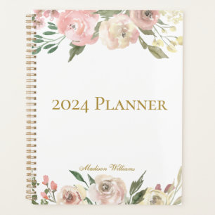 Elegant Blush Pink Bläserpeony Personalisiert 2023 Planer