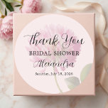 Elegant Blush Pink Floral Bridal Shower Thank You Runder Aufkleber<br><div class="desc">Picture your event styled with Elegant Romantic Blush Pink Floral Bridal Shower pieces designed to match effortlessly. From decorations to small details,  the soft blush watercolor florals create a cohesive,  elegant look that feels romantic,  easy,  and beautifully put together.</div>