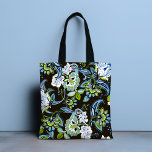 Elegant Boho Butterfly Floral Girly Chic Tasche<br><div class="desc">Die elegante Boho Butterfly Floral Girly Chic Tote Bag besticht durch eine stilvolle moderne böhmische Blüte in Blau,  Grün,  Weiß und Schwarz. Perfekt zum Geburtstag,  Muttertag,  Weihnachtsgeschenke,  Feiern und vieles mehr. Erstellt von Evco Studio www.zazzle.com/store/evcostudio</div>