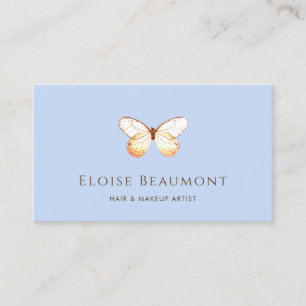 Elegant Boho Butterfly Nature Business Card Visitenkarte
