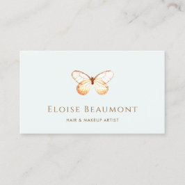 Elegant Boho Butterfly Nature Business Card Visitenkarte