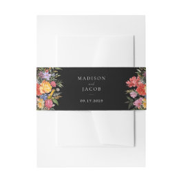 Elegant Boho Dutch Floral Wedding Einladungsbanderole