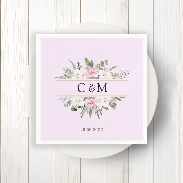 Elegant Boho Floral Serviette (Von Creator hochgeladen)