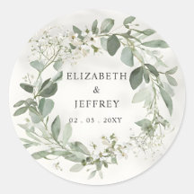 Elegant Boho Greenery Eucalyptus Wedding