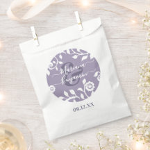 Elegant Boho Lavender Floral Personalisiert Weddin