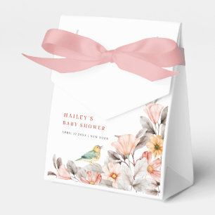 Elegant Boho Rustic Wildblume Baby Shower Geschenkschachtel