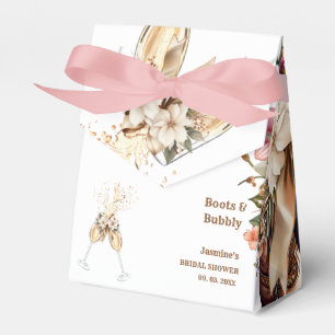 Elegant Boho Western Cowboy Bridal Shower Geschenkschachtel