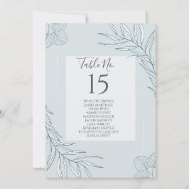 Elegant Boho Wildblume Hochzeitstisch Einladung