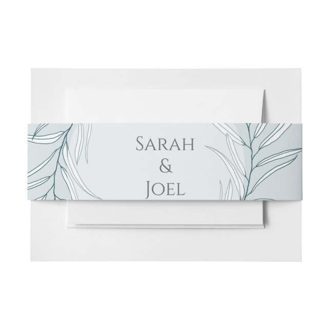 Elegant Boho Wildblume Wedding Einladungsbanderole (Vorderseite Beispiel)