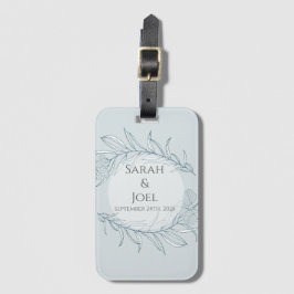 Elegant Boho Wildblume Wedding Gepäckanhänger