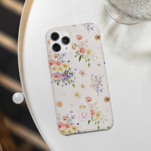 Elegant Boho Wildblumen   Anfangsmonogramm Case-Mate iPhone Hülle