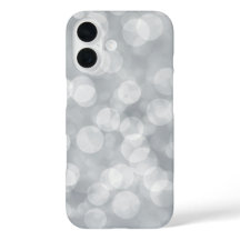 Elegant Bokeh Lights Gray Design iPhone/iPad Case