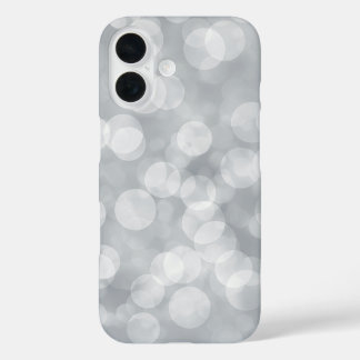 Elegant Bokeh Lights Gray Design iPhone/iPad Case
