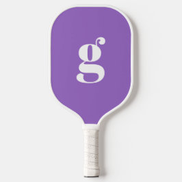 Elegant Bold Mit Monogramm Initial Amethyst Lila Pickleball Schläger