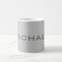 Elegant Bold Retro Gray Your Name