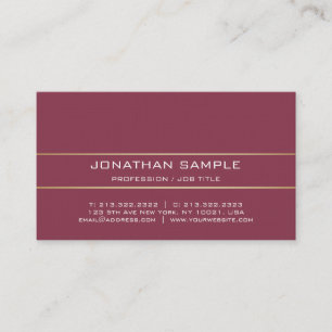Elegant Bordeaux Attorney Premium Linen Elite Luxe Visitenkarte