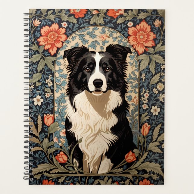 Elégant Bordure Collie William Morris Inspiré (Devant)