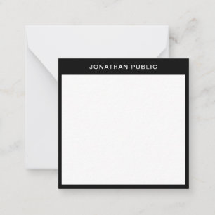 Elégant Bordure noire minimaliste Modèle classique