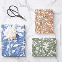 Elegant Botanic Climbing Vines White Silhouette