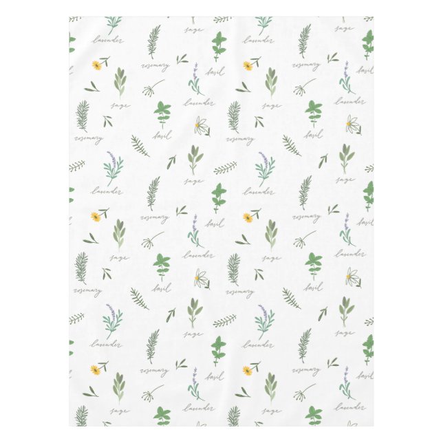 Elegant Botanical Kitchen Tischdecke (Vorderseite)