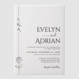 Elegant Botanical Modern Minimalist Wedding