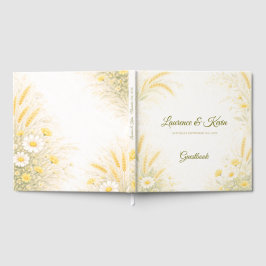 Elegant Botanical Wedding Guestbook Gästebuch